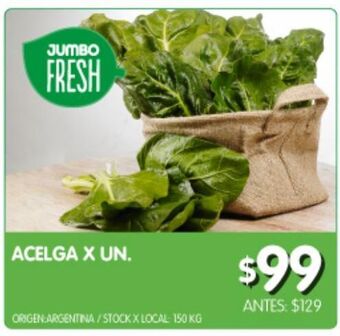Jumbo Acelga x un oferta