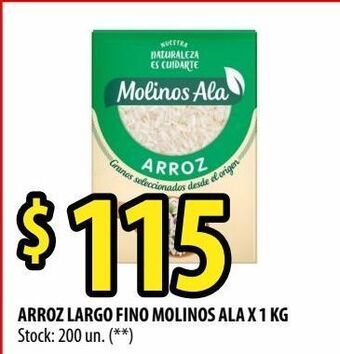 Punto Mayorista Arroz largo fino molinos ala x 1 kg oferta