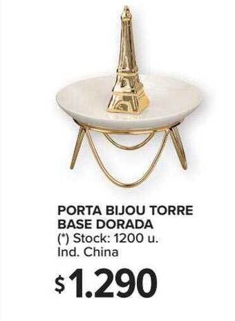 Carrefour Porta Bijou Torre Base Dorada oferta