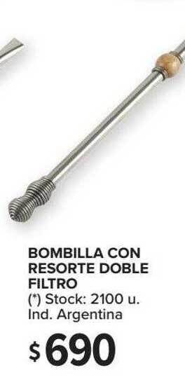 Carrefour Bombilla Con Resorte Doble Filtro oferta
