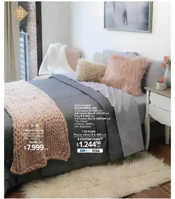 Carrefour Acolchado Mocrifiber Liso oferta