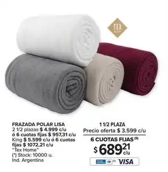 Carrefour Frazada Polar Lisa oferta