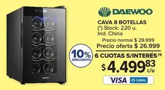 Carrefour Daewoo Cava 8 Botellas oferta