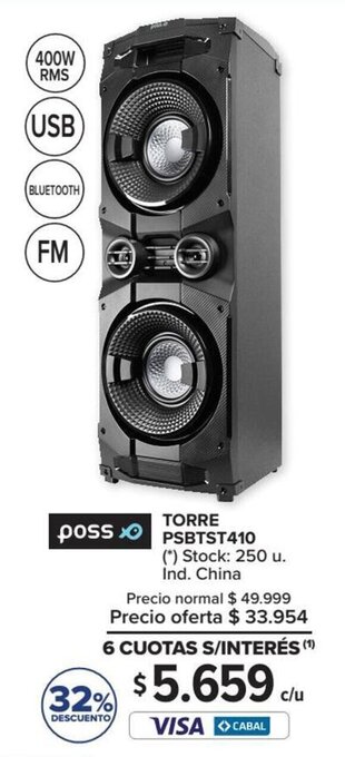 Carrefour Poss Torre PSBTST410 oferta