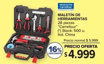 Carrefour Carrefour Maletín de Herramientas 28 piezas oferta