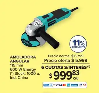 Carrefour Amoladora Angular 115 mm oferta