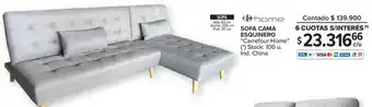 Carrefour Carrefour Home Sofa Cama Esquinero oferta