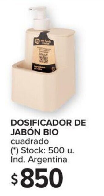 Carrefour Dosificador de Jabón Bio Cuadrado oferta
