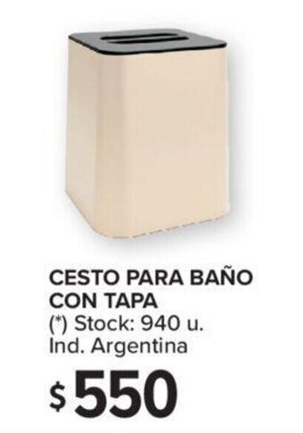 Carrefour Cesto Para Baño Con Tapa oferta