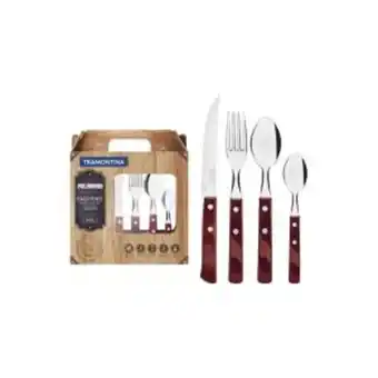 Pinturerías Rex Set juego de 24 cubiertos asado tramontina polywood acero oferta