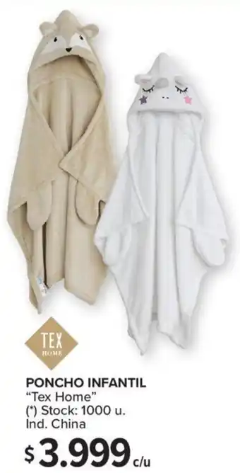 Carrefour Tex Home Poncho Infantil oferta
