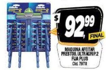 Supermercados Yaguar Gillette Maquina Afeitar Prestob.Ultragrip.2 Fija Plus oferta