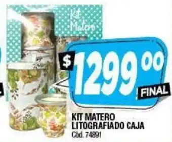 Supermercados Yaguar Kit Matero Litografiado Caja oferta