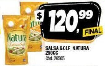 Supermercados Yaguar Natura Salsa Golf 250 cc oferta