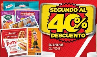 Supermercados Yaguar Salchichas oferta