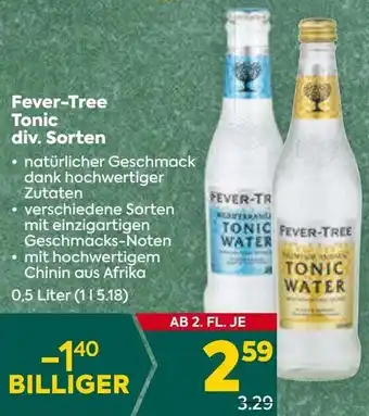 Billa Fever-Tree Tonic 0,5 Liter Angebot
