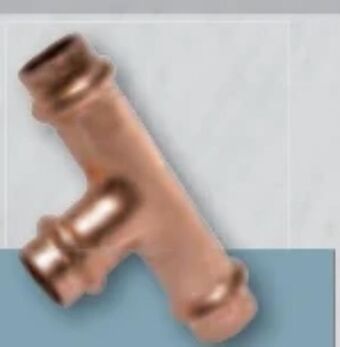 Bauhaus Kupfer-T-Stück Angebot