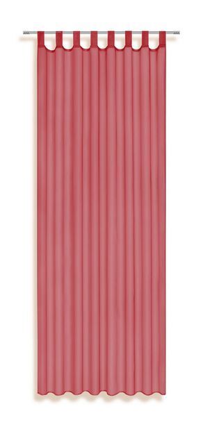 Möbelix Vorhang mit schlaufen und band utila b: 140 cm, rot Angebot