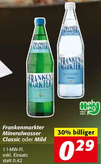 Nah&Frisch Frankenmarkter Mineralwasser Classic Oder Mild Angebot