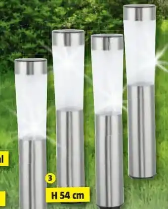 Bauhaus LED-Solarleuchte Big Glas Angebot
