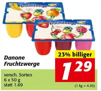 Nah&Frisch Danone Fruchtzwerge 50g Angebot