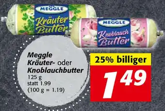 Nah&Frisch Meggle Kräuter Oder Knoblauchbutter 125 g Angebot