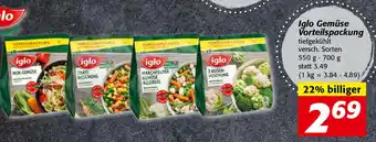 Nah&Frisch Iglo Gemüse Vorteilspackung 550g-700g Angebot