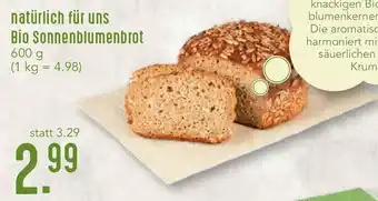Nah&Frisch Natürlich Für Uns Bio Sonnenblumenbrot 600 g Angebot