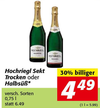 Nah&Frisch Hochriegl Sekt Trocken Oder Halbsüß Angebot