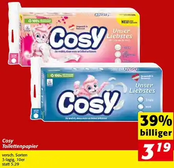 Nah&Frisch Cosy Toilettenpapier 3-Lagig Angebot
