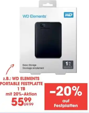 Libro WD Elements Portable Festplatte 1 TB Angebot