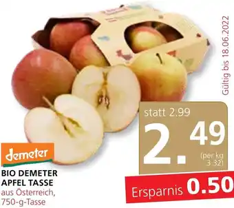 SPAR Gourmet Bio Demeter Apfel Tasse 750-g Angebot