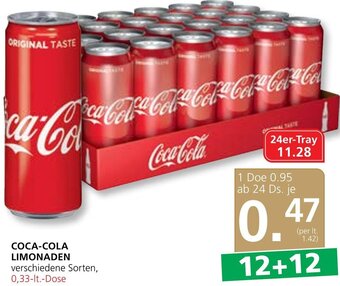 SPAR Gourmet Coca-Cola Limonaden 0,33 lt. Angebot