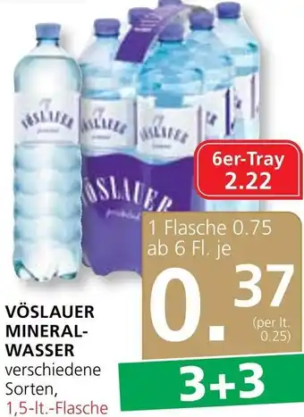 SPAR Gourmet Vöslauer Mineralwasser 1,5 lt. Angebot
