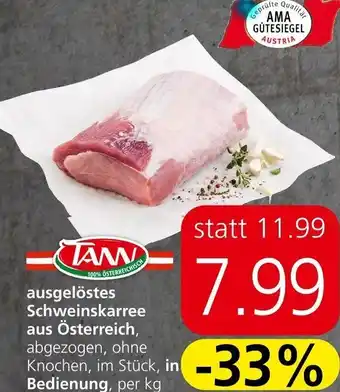 Eurospar Ausgelöster Schweinskarree aus Österreich per kg Angebot