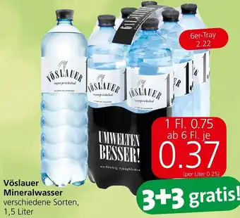 Eurospar Vöslauer Mineralwasser 1,5 Liter Angebot