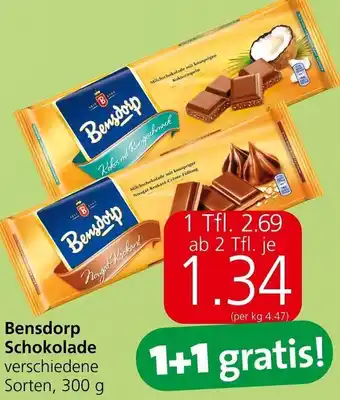 Eurospar Bensdorp Schokolade 300 g Angebot