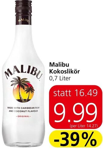 Eurospar Malibu Kokoslikör 0,7 Liter Angebot