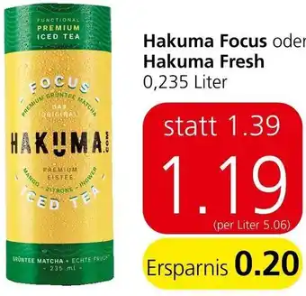Eurospar Hakuma Focus oder Hakuma Fresh 0,235 Liter Angebot