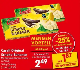 Interspar Casali Original Schokobananen 300 g Angebot