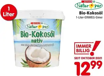 Interspar Bio-Kokosöl Nativ 1 Liter Angebot
