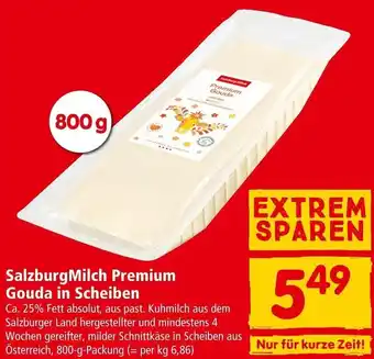 Interspar SalzburgMilch Premium Gouda in Scheiben 800 g Angebot