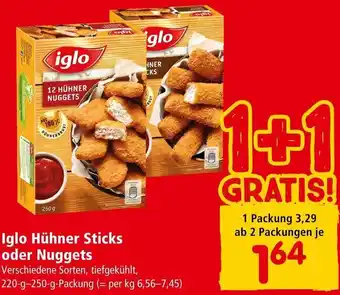 Interspar Hühner Sticks oder Nuggets 220 g-250 g Angebot