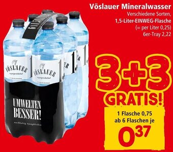 Interspar Vöslauer Mineralwasser 1,5 Liter Angebot