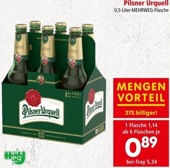Interspar Pilsner Urquell 0,5 Liter Angebot