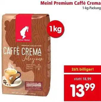 Interspar Meinl Premium Caffé Crema 1 kg Angebot