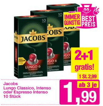 Sutterlüty Jacobs Lungo Classico,Intenso Oder Espresso Intenso Angebot
