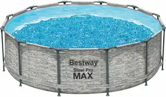 OBI Bestway Stahlrahmenpool Steel Pro MAX Ø 366 cm x 100 cm Rund GS-geprüft Angebot