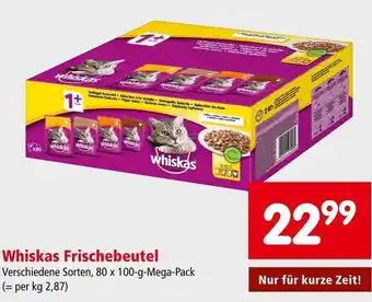 Interspar Whiskas Frischebeutel 80 x 100 g Angebot
