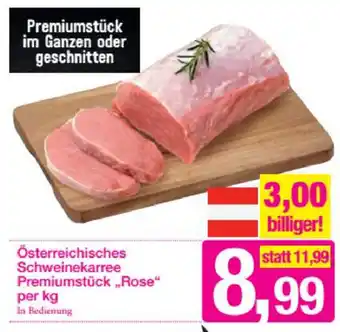 Sutterlüty Österreichischer Schweinekarree Premiumstück Rose Per Kg Angebot